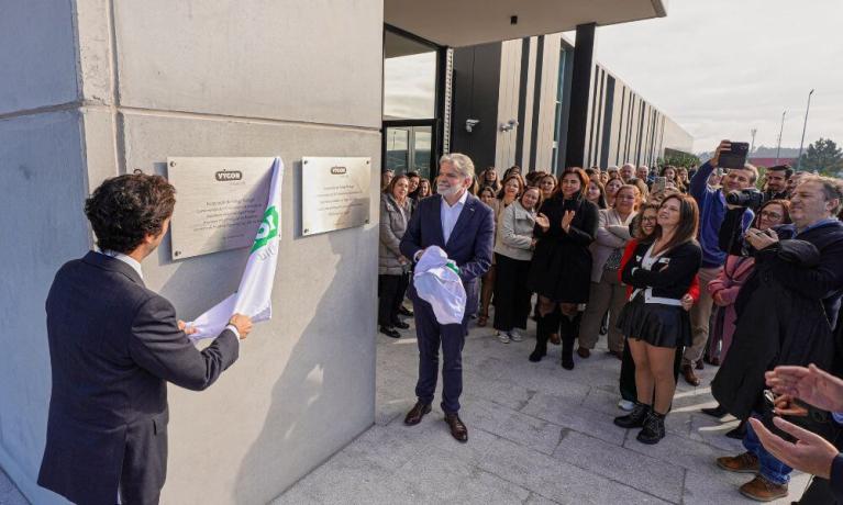 Imagem do vídeo da inauguração do Vyllage e celebração dos 10 anos da unidade industrial da Vygon Portugal