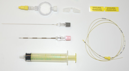 Mini-sets 5 elementos (agulhas raquianestesia & epidural + cateter + seringa + filtro)